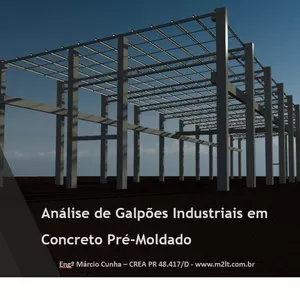 Imagem de capa para o Curso online Análise de Galpões Industriais em Concreto Pré-Moldado