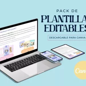 Imagen de portada para Ebook Plantillas Canva 100% editables