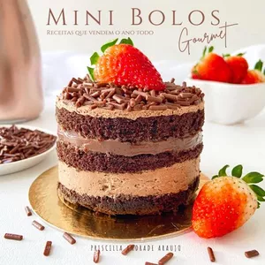 Imagem de capa para o Ebook E-book Mini Bolos Gourmet