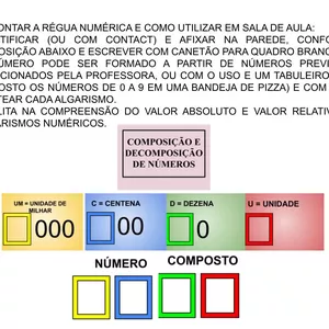 Imagem de capa para o Ebook RÉGUA NUMÉRICA - DECOMPOSIÇÃO E COMPOSIÇÃO DE NÚMEROS