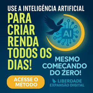 Imagem de capa para o Ebook Liberdade financeira com IA
