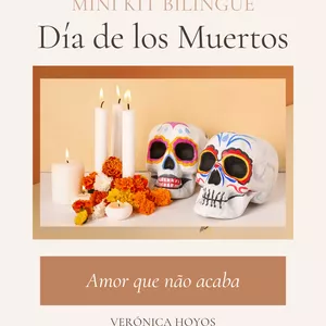 Imagem de capa para o Ebook Mini Kit Bilíngue Día de los Muertos – Amor que não acaba
