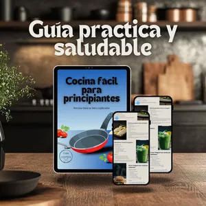 Imagen de portada para Ebook Cocina Fácil para Principiantes "Recetas básicas bien explicadas"