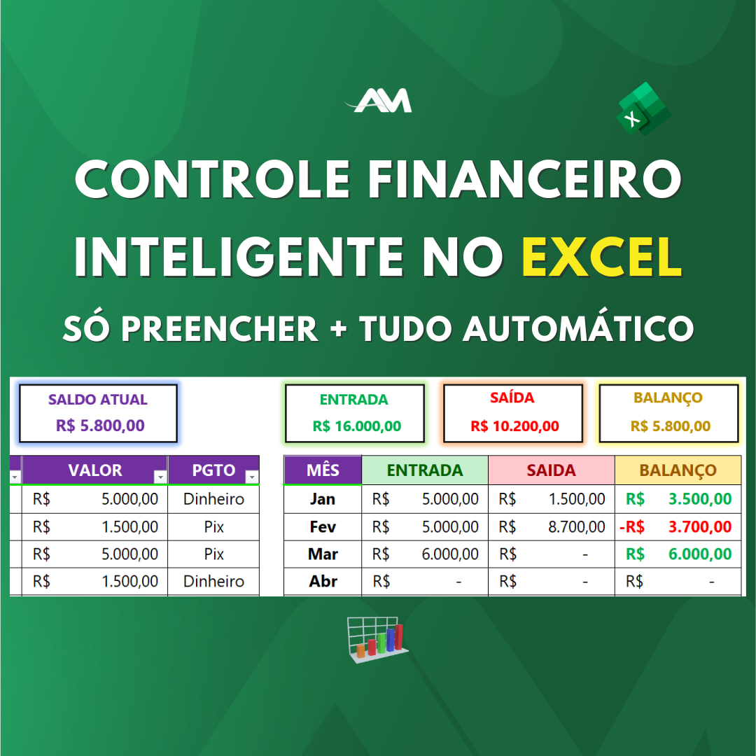 Imagem do curso Controle Financeiro Pessoal Automatizado – Planilha Excel