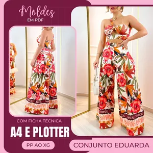 Imagem de capa para o Ebook Conjunto Eduarda - Molde em PDF
