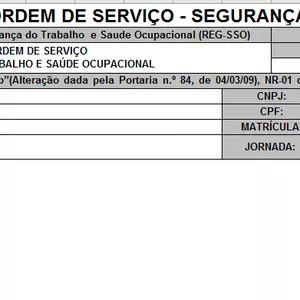 Imagem de capa para o Ebook Ordem de Serviço - Segurança