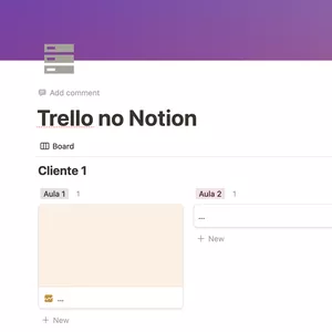 Imagem de capa para o Curso online Trello no Notion