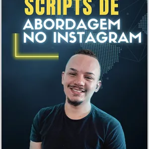 Imagem de capa para o Ebook Melhores Scripts De Abordagem no Instagram 