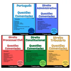Imagem de capa para o Ebook Questões Comentadas de Concursos Públicos
