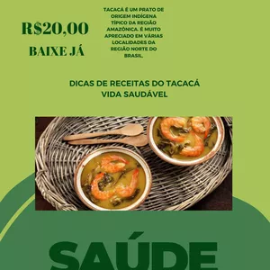 Imagem de capa para o Ebook COMENDO TACACÁ RECEITAS