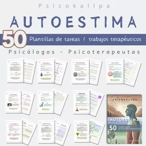 Imagen de portada para Ebook Kit de Autoestima de 50 Plantillas de actividades psicoterapéuticas (ejercicios, tareas) para psicólogos y psicoterapeutas