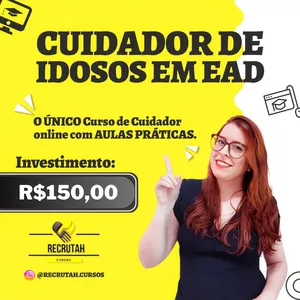 Imagem de capa para o Curso online Curso Cuidador de Idosos em EAD