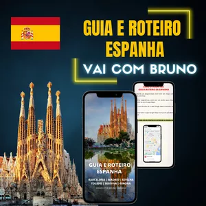 Imagem de capa para o Ebook Guia e Roteiro da Espanha - Vai com Bruno