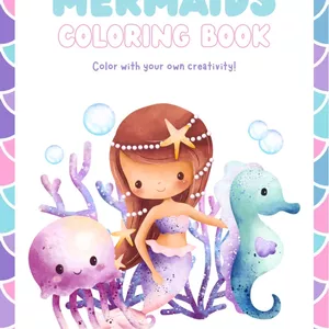 Imagen de portada para Ebook Libro de colorear sirenas: Mundo submarino mágico para niñas creativas