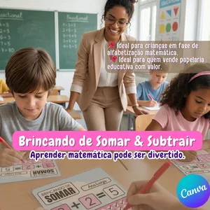Imagem de capa para o Ebook Cartão Brincando de Somar &amp; Subtrair