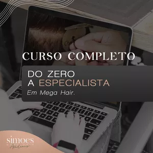 Imagem de capa para o Curso online Do zero a especialista em mega hair 