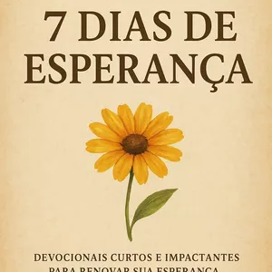 Imagem de capa para o Ebook Mini Devocional -7 Dias de Esperança.