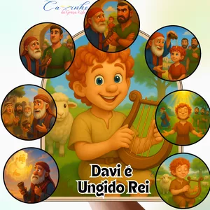 Imagem de capa para o Ebook Luva de História - Davi é Ungido Rei