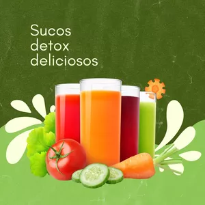 Imagem de capa para o Ebook sucos detox deliciosos 