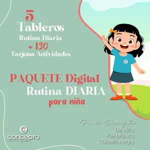 Imagen de portada para Ebook Paquete Digital: Rutina Diaria para Niña