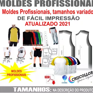 Imagem de capa para o Curso online Molde Camiseta Raglan Manga Longa Plus Size (GG-G5) 2021 Atualizado