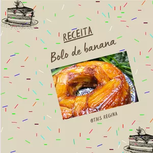 Imagem de capa para o Ebook Receita Bolo de banana 