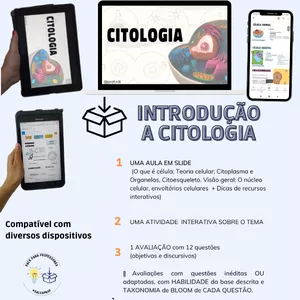 Imagem de capa para o Curso online Pack: Introd. a CITOLOGIA e visão geral dos componentes celulares #aulapronta