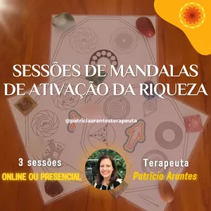 Imagem de capa para o Serviço online Sessões de Mandalas de ativação da riqueza – 3 encontros online e ao vivo