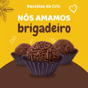 Imagem de capa para o Ebook Receitas da Cris de brigadeiros-e -bolos de chocolate-bolo de milho 
