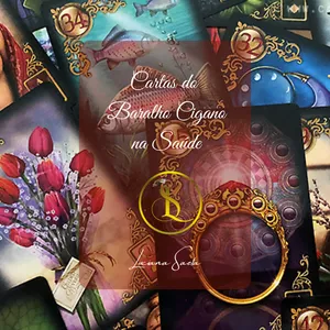 Imagem de capa para o Ebook Cartas do Baralho Cigano na Saúde