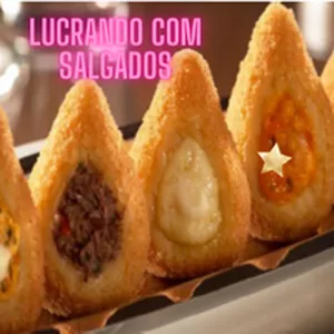 Imagem de capa para o Ebook 95 Salgados para Festa