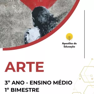 Imagem de capa para o Ebook Arte 3º Ano 1º Bimestre (Ensino Médio) - Apostila com Planos de Aula