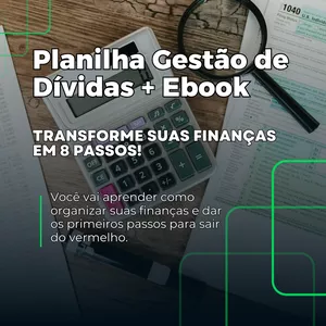 Planilha Planilha Gestão de Dívidas + E-book
