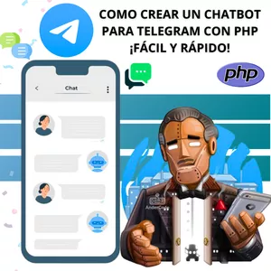Imagen de portada para Curso online Crea tu propio Bot de Telegram con PHP y automatiza tareas