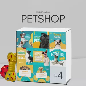 Imagem de capa para o Ebook Pacote Canva I PETSHOP