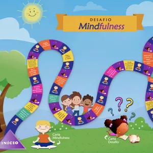 Imagem de capa para o Curso online Desafio Mindfulness - jogo de tabuleiro de meditação para crianças