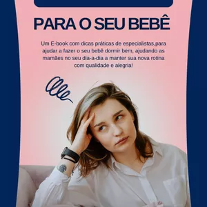 Imagem de capa para o Ebook Guia do Sono para o seu Bebê