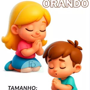 Imagem de capa para o Ebook CRIANÇAS ORANDO (CÓD 02)- DISPLAY OU MURAL (GRANDE)