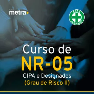 Imagem do curso Curso de NR 05 - Comissão Interna de Prevenção de Acidentes (Grau II)