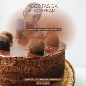 Imagem de capa para o Ebook Receitas da FlaCakeArt