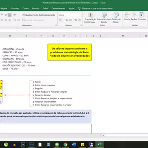 Imagem de capa para o Ebook Planilha de Depreciação de Ross-Heidecke