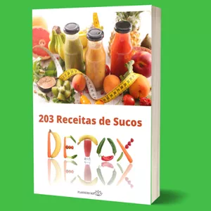 Imagem de capa para o Ebook E-Book 203 Receitas de Sucos Detox