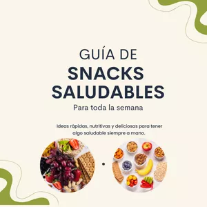 Imagen de portada para Ebook Guía de snacks saludables para toda la semana
