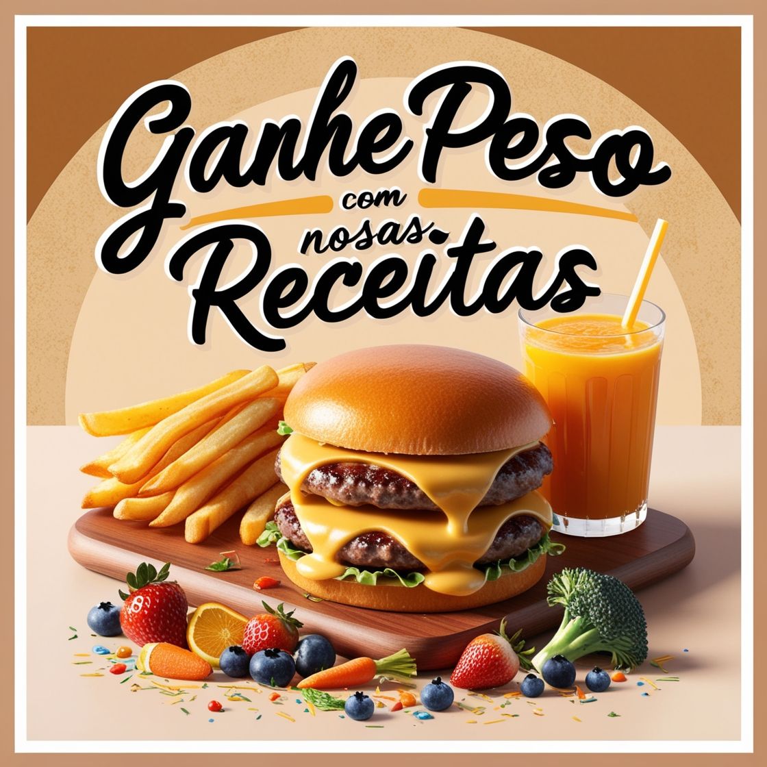 Imagem de 50 receitas para ganhar peso criado por Anatercia na hotmart