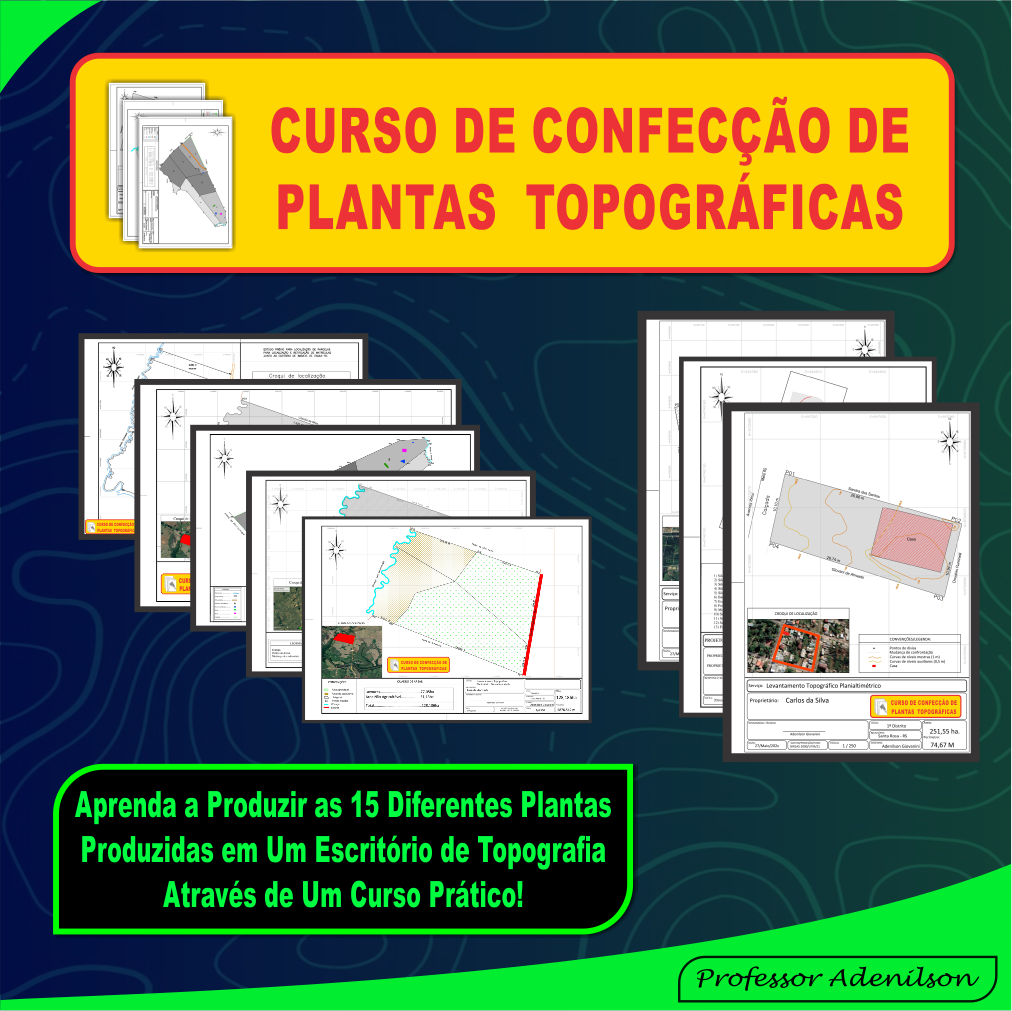 Imagem do curso Curso de Confecção de Plantas Para Topografia Cadastral