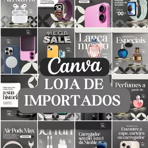 Imagem de capa para o Curso online CANVA LOJA DE IMPORTADOS 