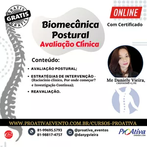 Imagem principal do produto BIOMECÂNICA POSTURAL - AVALIAÇÃO CLÍNICA
