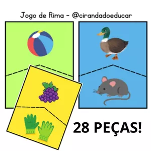 Imagem de capa para o Ebook Jogo de Rima @cirandadoeducar