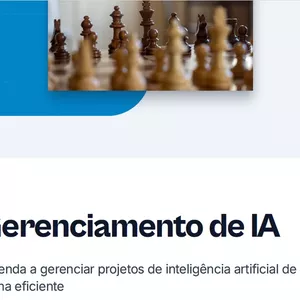 Imagem de capa para o Curso online Gerênciamento de IA