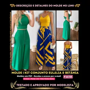 Imagem de capa para o Curso online ✨[Molde em PDF] - Kit Conjunto Eulália & Betânia. ID 3642426 